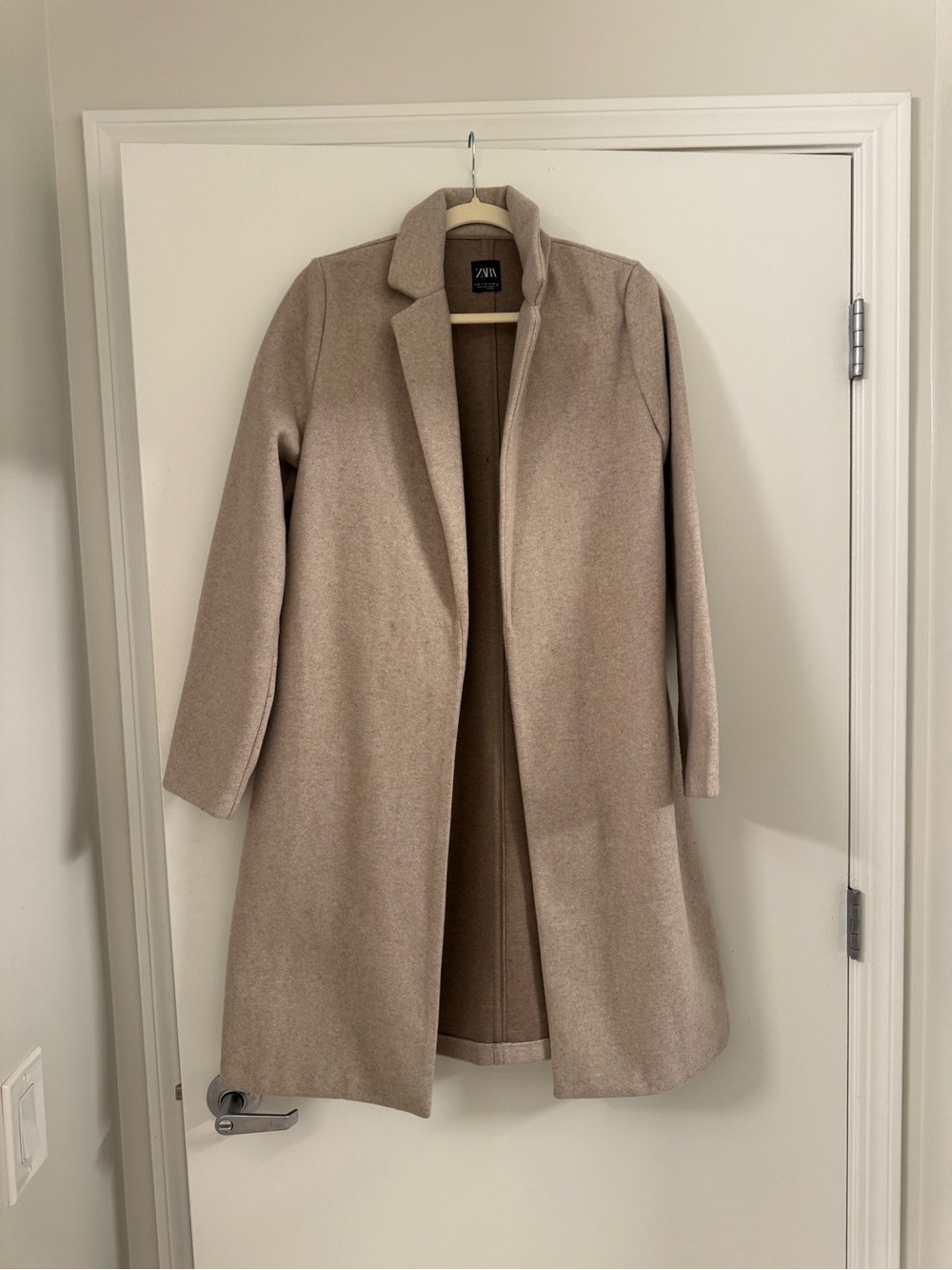 Zara Taupe Beige Knit Jacket